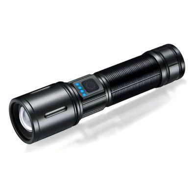 Linterna De Mano Táctica Recargable 3 Modos Luz De Carga Linterna Negro Luz Blanco-1