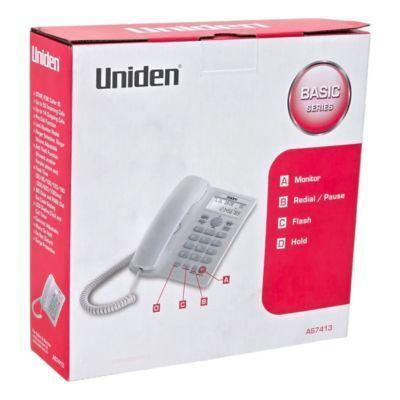 Teléfono Uniden AS7413 Sobremesa Red Fija Color Blanco-3