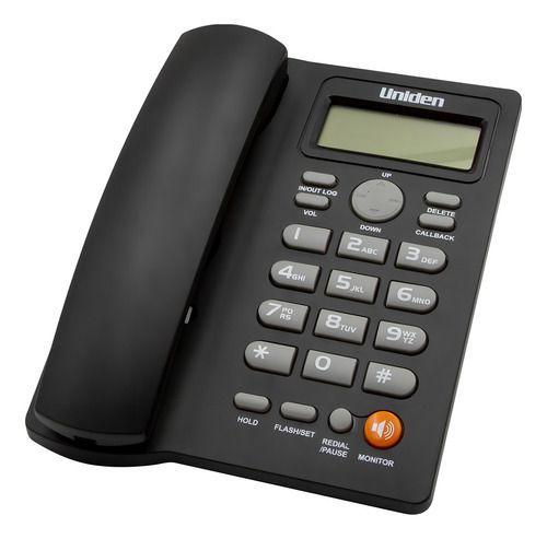 Teléfono Fijo Sobremesa Con Visor Manos Libres Uniden As7413 Color Negro-2