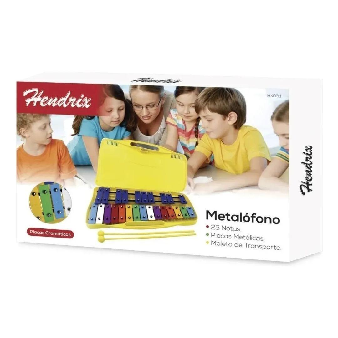 Metalofono Cromático 25 Notas Infantil Escolar Hendrix-4