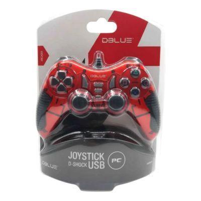 Control Joystick Usb Para Pc Dblue color Rojo-2