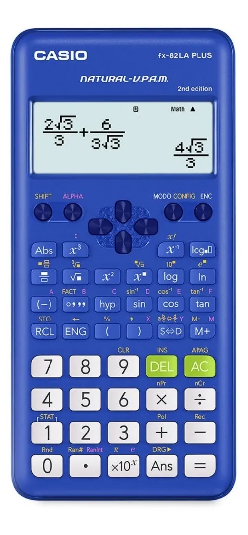 Calculadora Casio Azul Cientifica Fx 82 La Plus-1