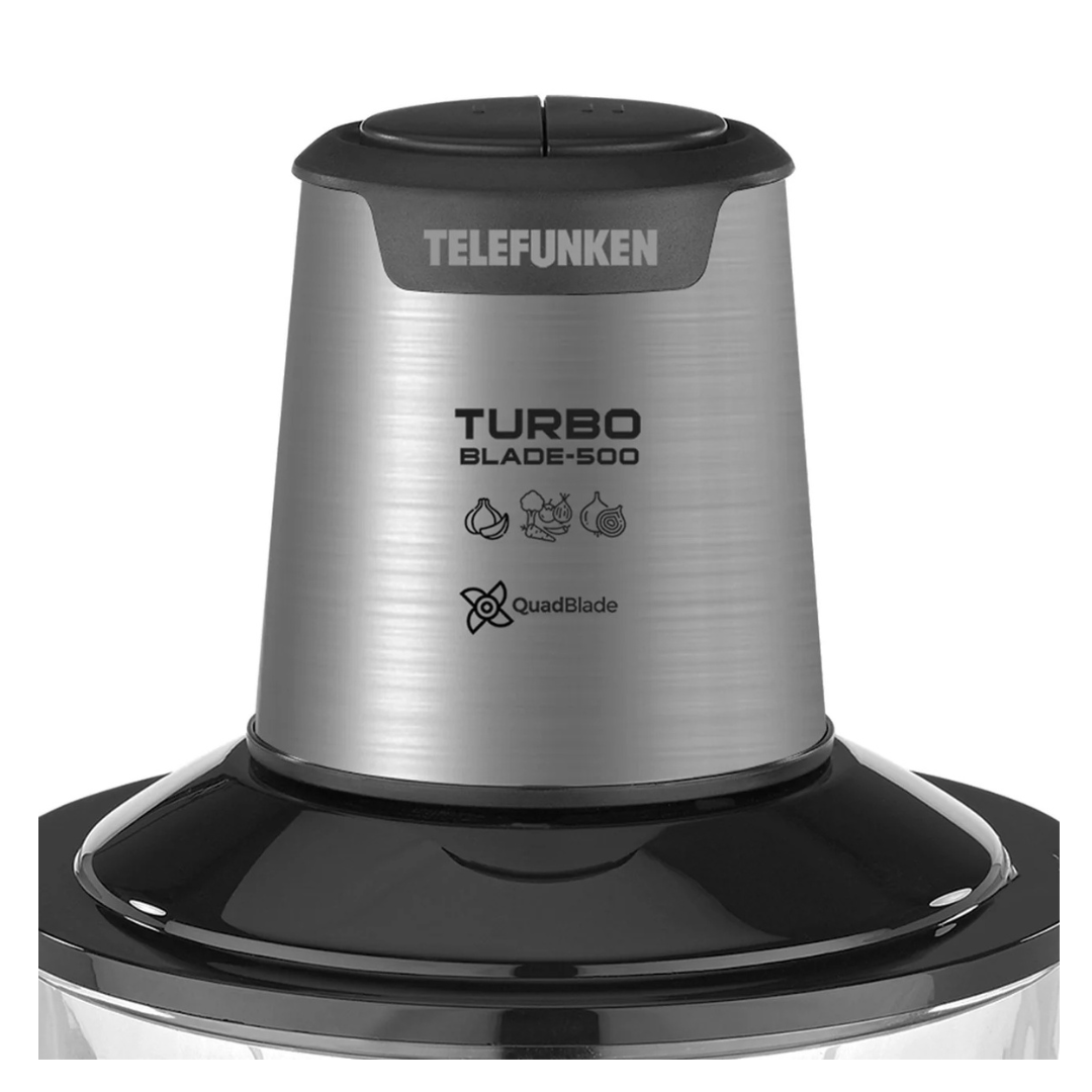 PROCESADORA DE ALIMENTOS TELEFUNKEN TURBOBLADE-500 600W GRIS-2
