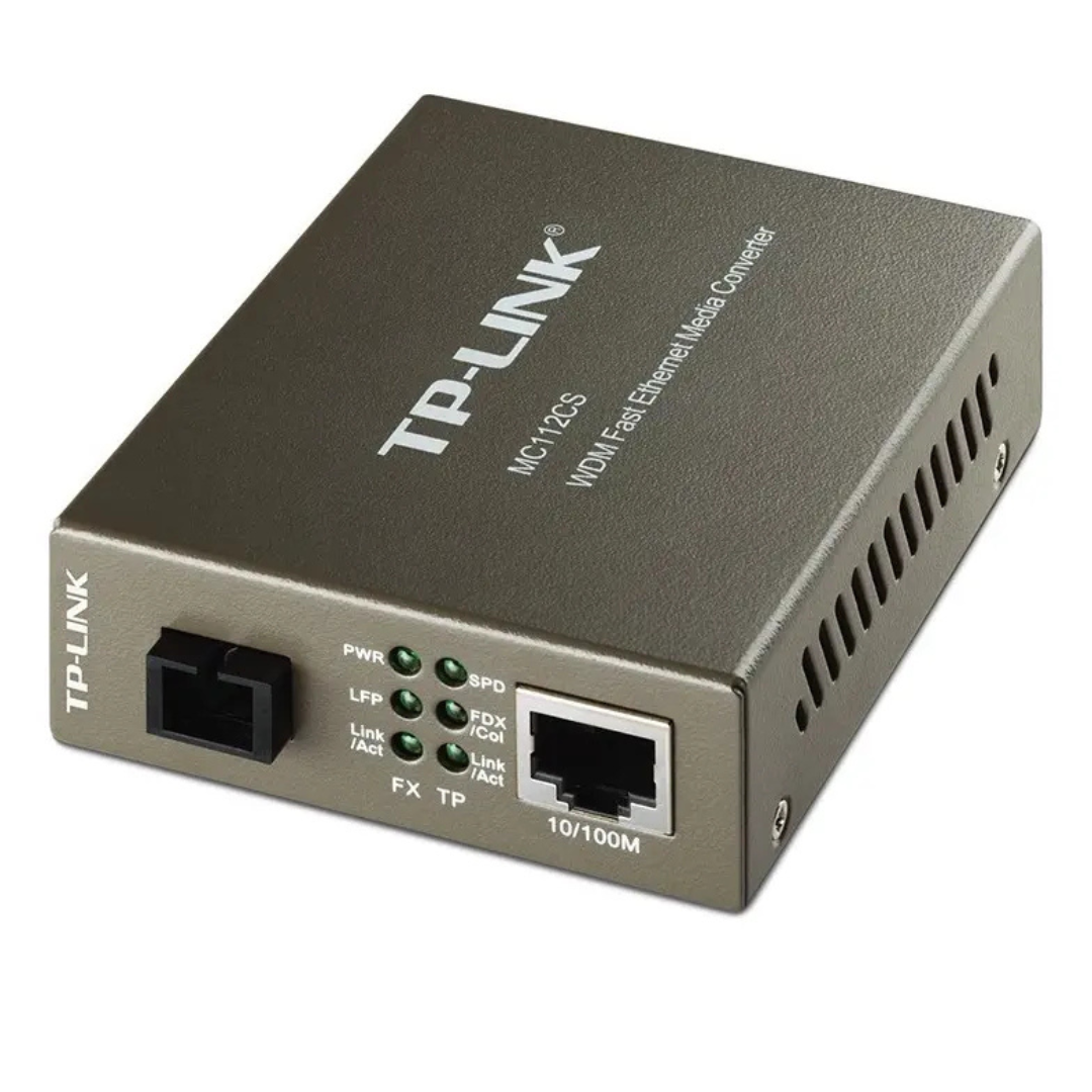 Convertidor Tp link Multimedia Wdm De 10 100mbps Mc112cs Color Negro-0