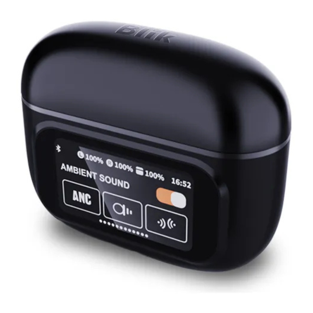 AUDIFONOS TWS BLIK BLUETOOTH AIRPLUS PANTALLA DIGITAL NEGRO-0