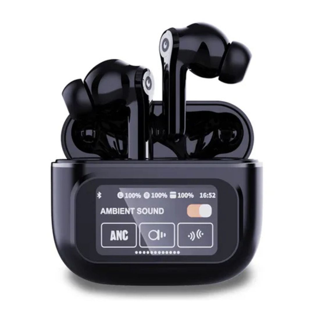 AUDIFONOS TWS BLIK BLUETOOTH AIRPLUS PANTALLA DIGITAL NEGRO-2
