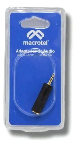 Adaptador De Audio Macrotel //macho 3,5mm - Hembra 1/4¨-2