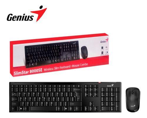 Kit Teclado Y Mouse Para Pc Inalambricos Slim 8000 Se Genius-2
