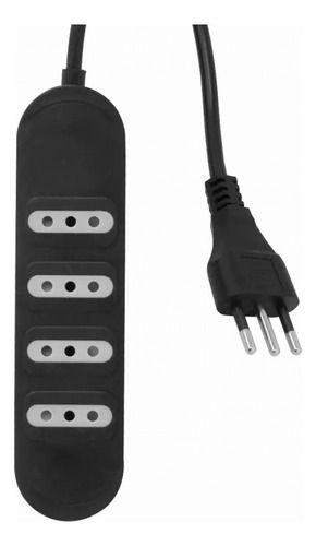 Alargadores Zapatilla 4tomas Corriente 1.5mts Macrotel Negro-2