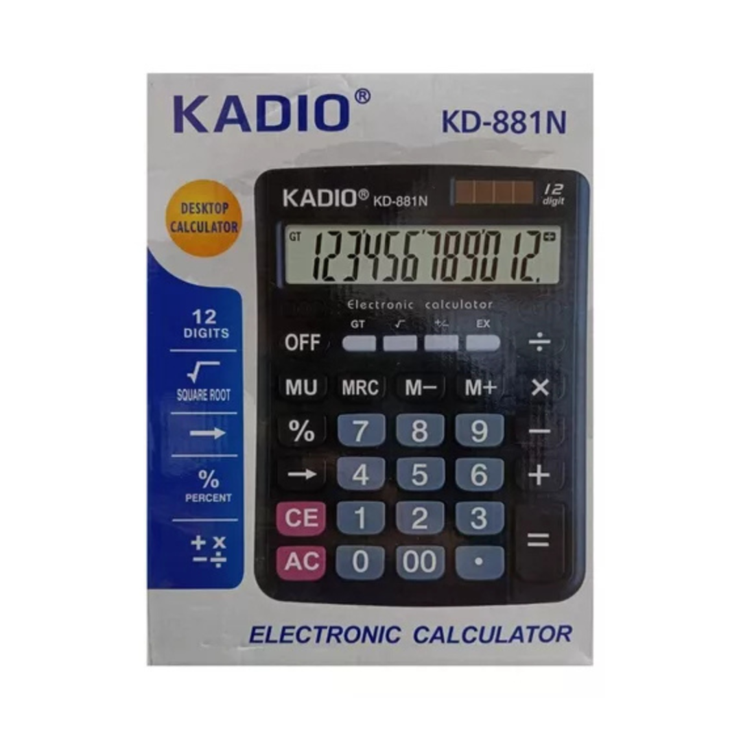 CALCULADORA ELECTRONICA KADIO KD-881N NEGRO-2