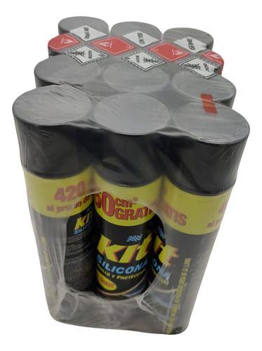 Silicona Para Autos Kit Aerosol 480 Ml Pack Por 12-3