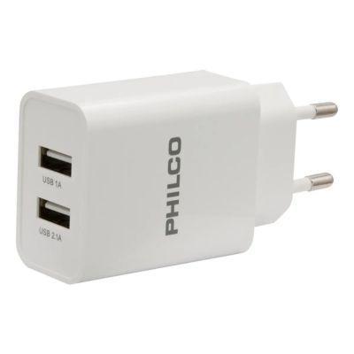 Cargador Rapido Philco R2109 2.1 con cable tipo C blanco-2