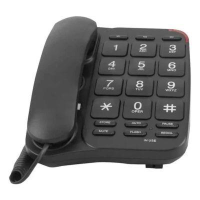 Teléfono Sobremesa Tecnolab Negro TL089-2