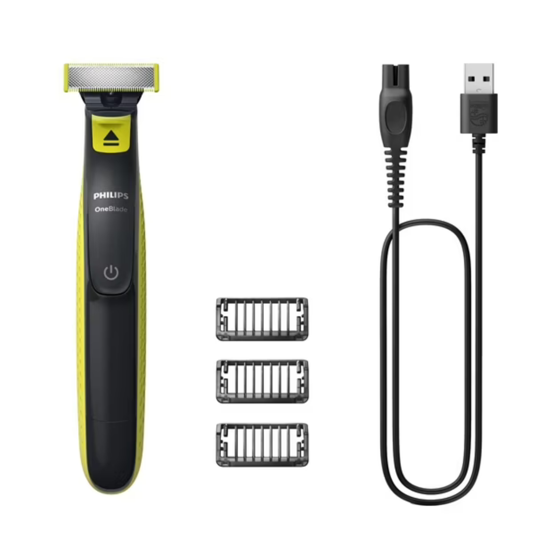 MAQUINA DE AFEITAR PHILIPS ONEBLADE QP2724/10 NEGRO-2
