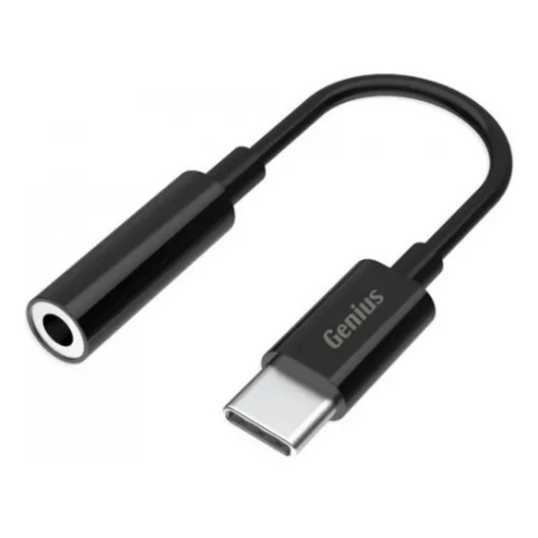 ADAPTADOR USB-C A JACK 3,5MM GENIUS ACC-C100 NEGRO-2
