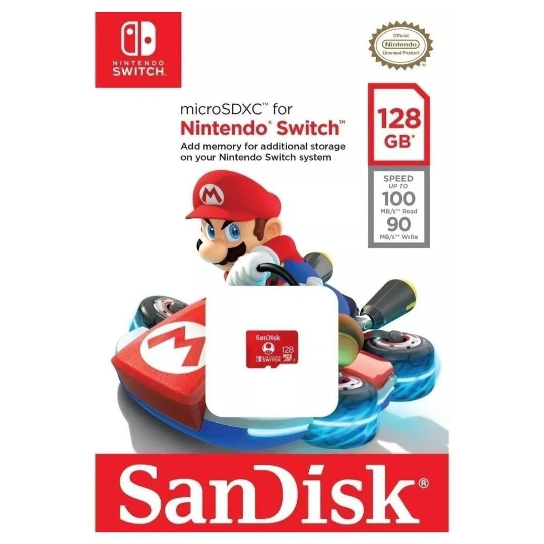 Tarjeta De Memoria MicroSD Sandisk Nintendo Switch 128gb-2