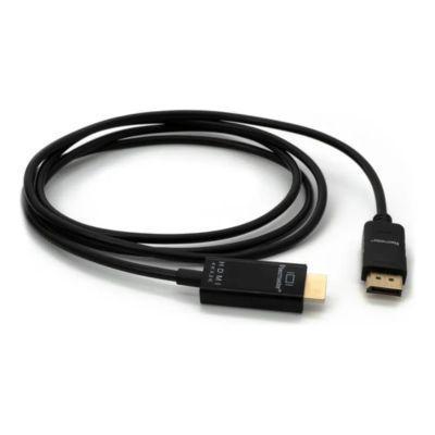 CABLE NEGRO DISPLAYPORT MACHO A HDMI MACHO 4K ULTRA HD 1.8M-2