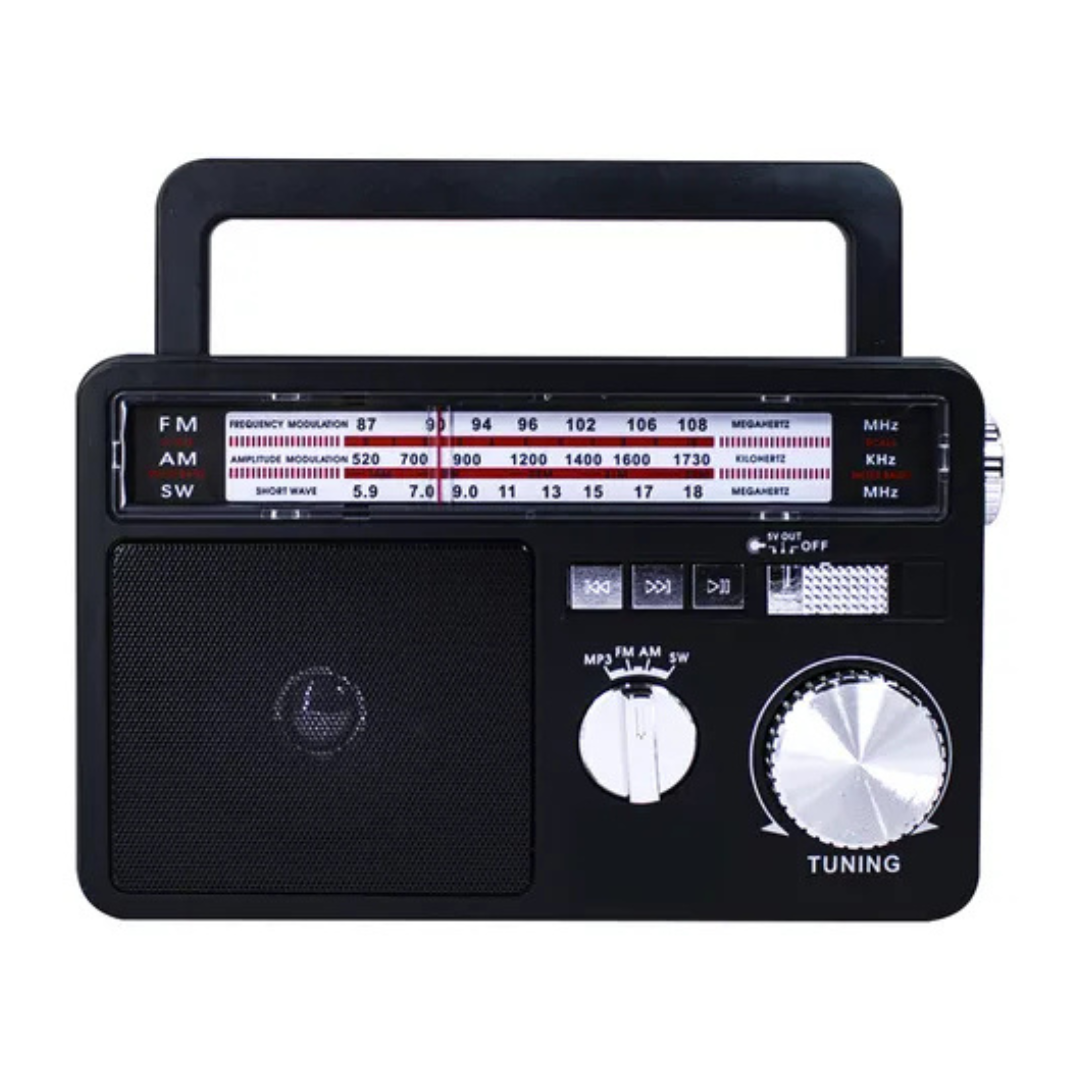 RADIO PORTATIL TECNOLAB TL637 NEGRO 5W-2