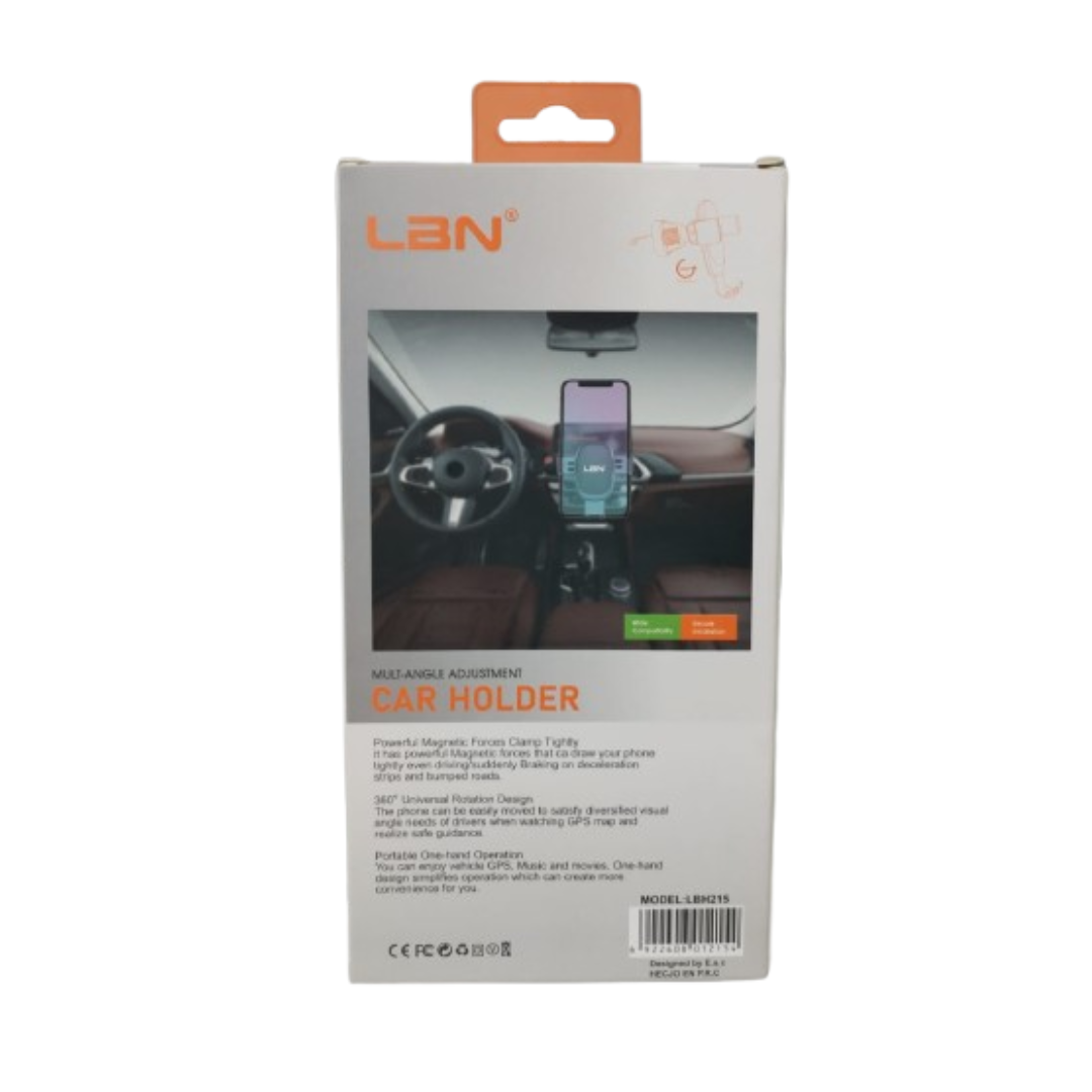 SOPORTE PORTA CELULAR PARA VEHICULOS LBN LBH215 NEGRO-2
