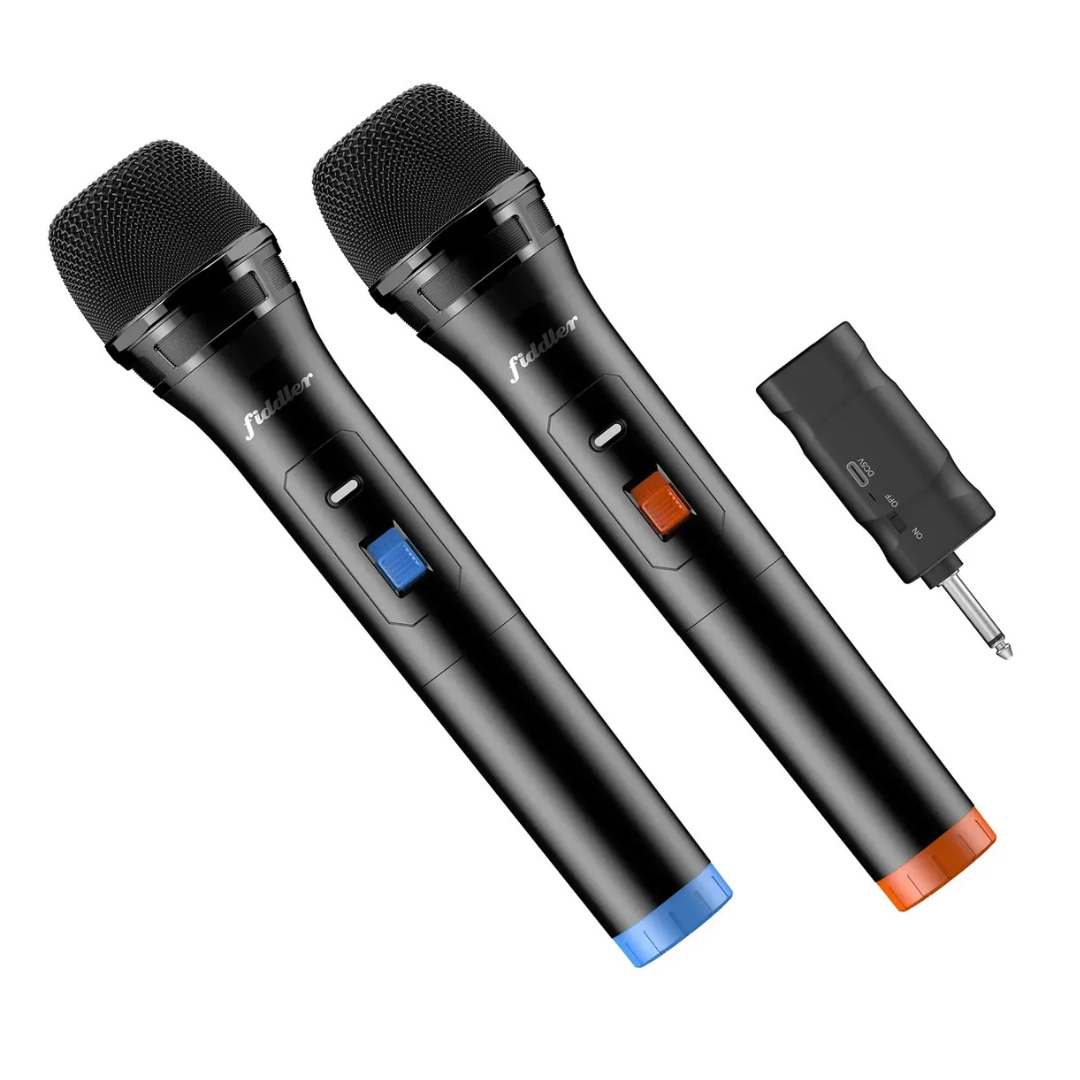 Kit 2 Micr fonos Bluetooth Fiddler Negro FD MIC200B-1