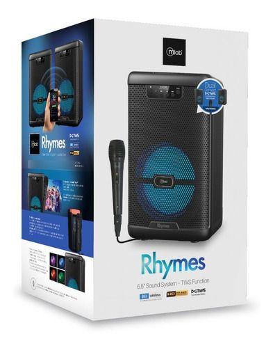 Parlante Mlab Rhymes 9100 Bluetooth Karaoke Tws Negro-4