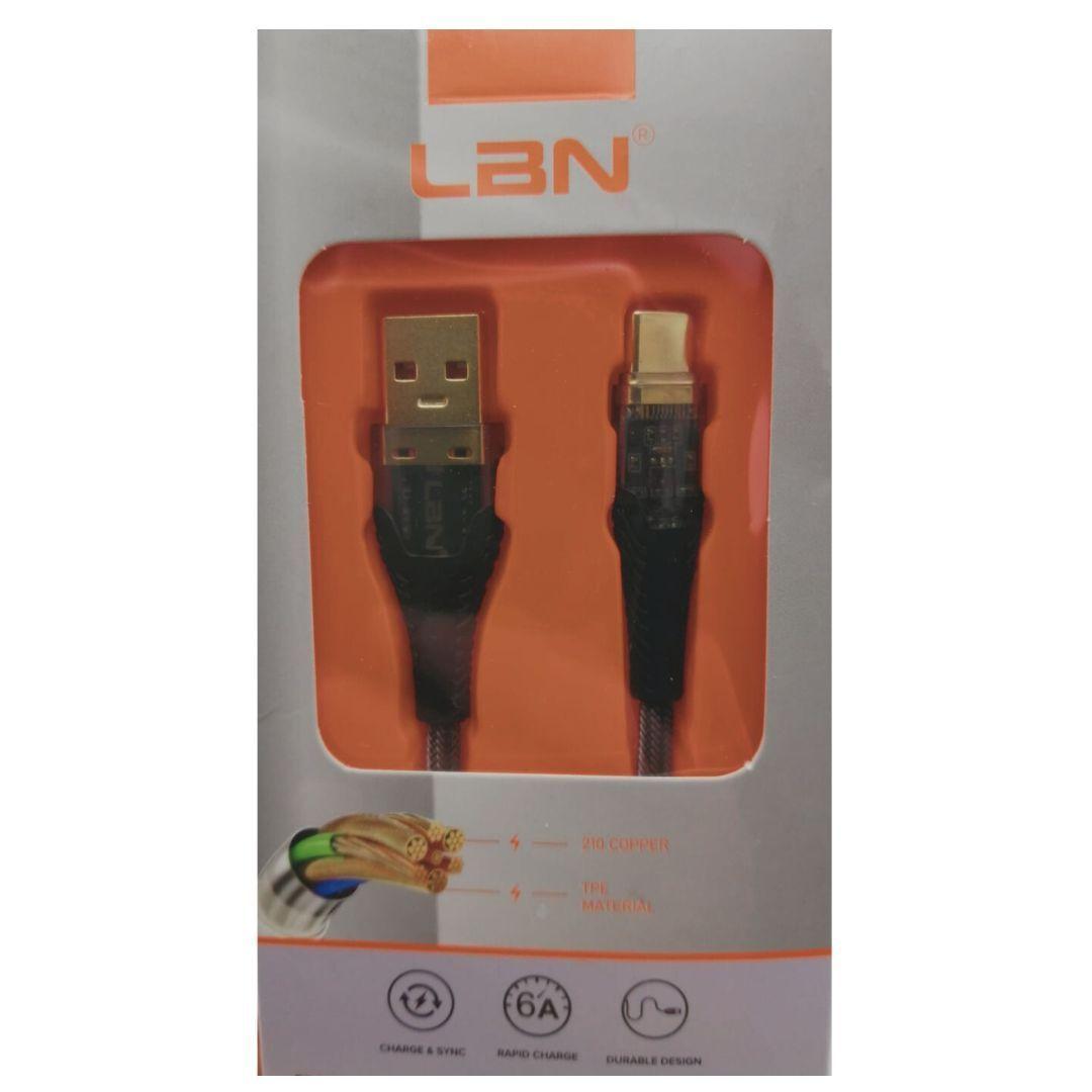 Cable Carga Rapida Usb A Tipo C Lbn 120w 1.2MTR-2