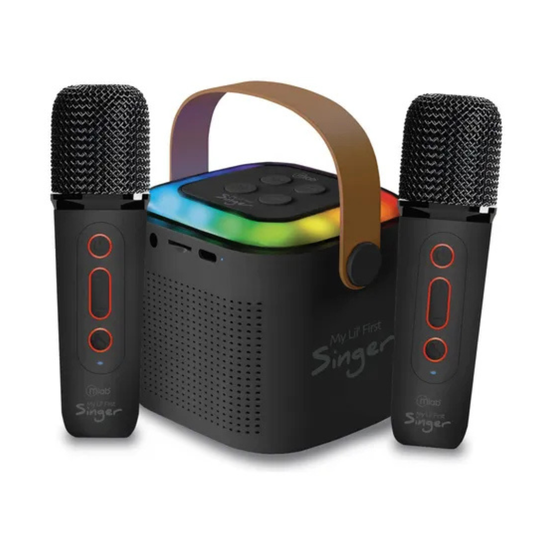 PARLANTE PORTATIL MICROLAB MY LIL FIRST SINGER 2 KARAOKE FUN FUNNY VOICE 09393-2