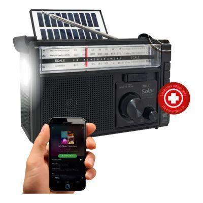 Radio Retro Recargable Bluetooth Solar Mlab 9472 Color Negro-2
