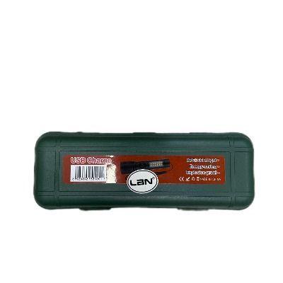 Linterna Recargable Lbn Usb Charge 603 Blanco Negro-2
