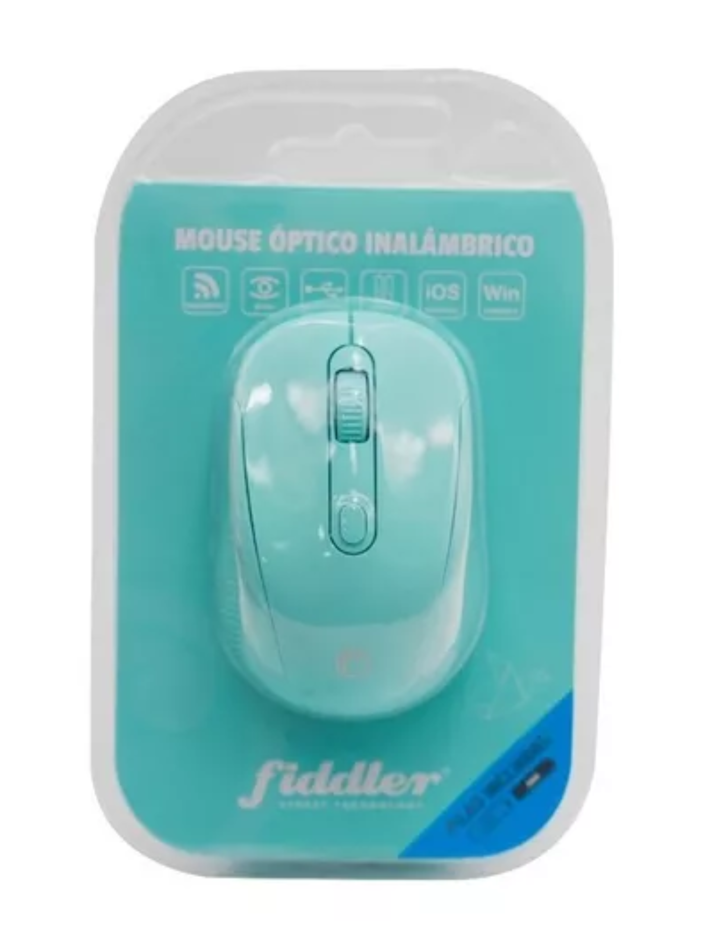 Mouse Inalámbrico Fiddler Fd-223 Verde-2