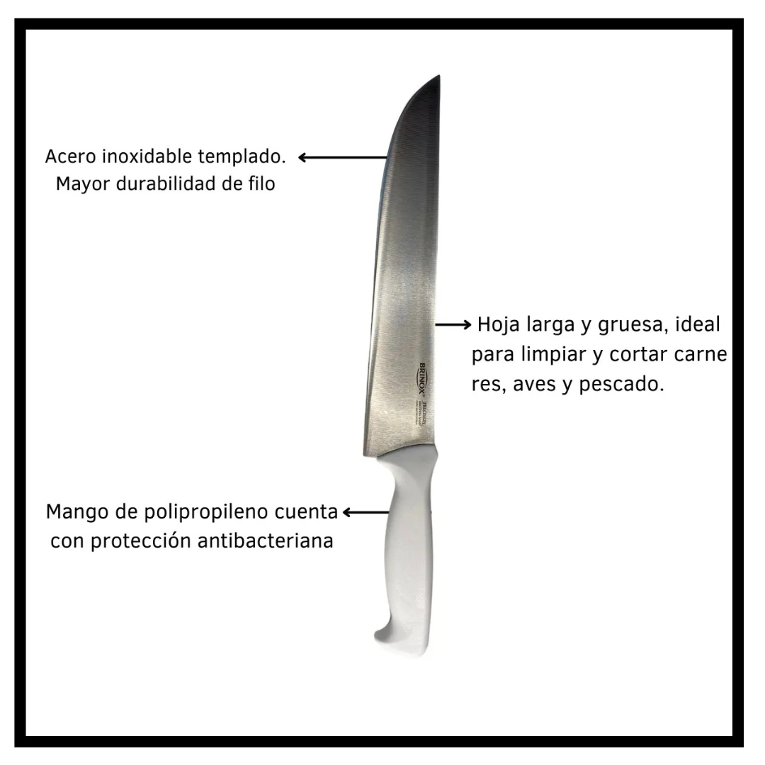 Cuchillo de cocina carne Brinox Precision 2506 314 blanco-2