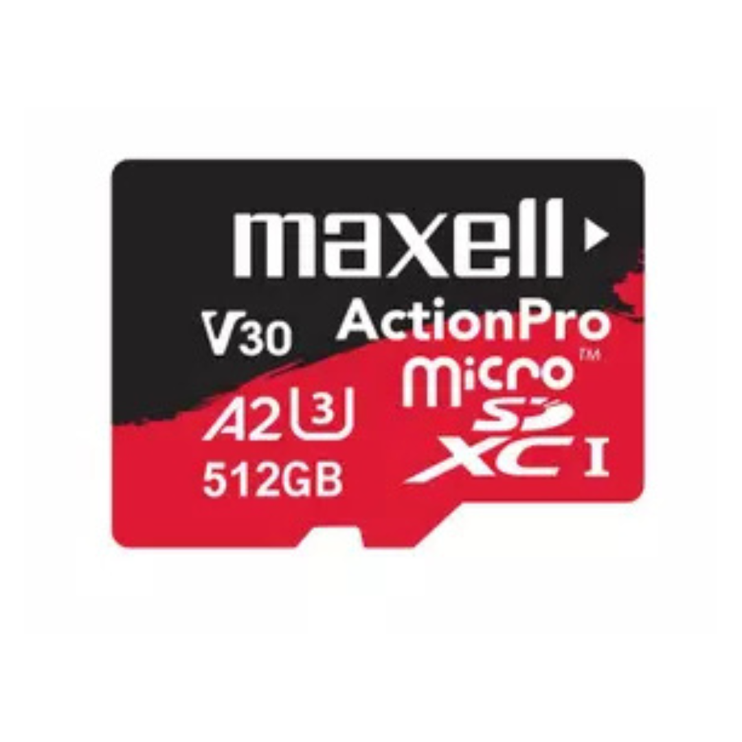 MEMORIA MICRO SD MAXELL 8K 180MB/S 512GB A2 V30 MCSD512U3 A2-0