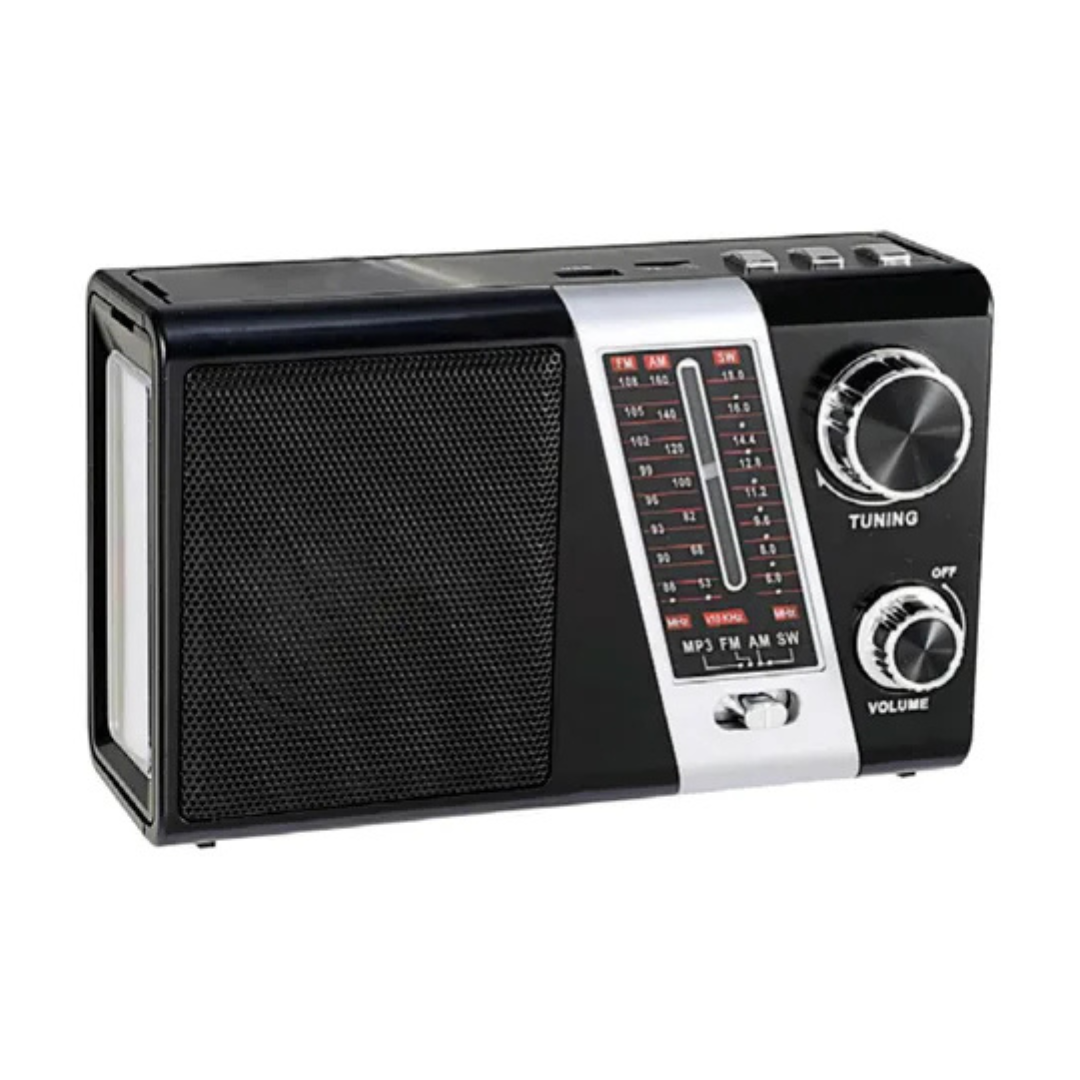 RADIO SOLAR PORTATIL TECNOLAB TL635 NEGRO 5W-0