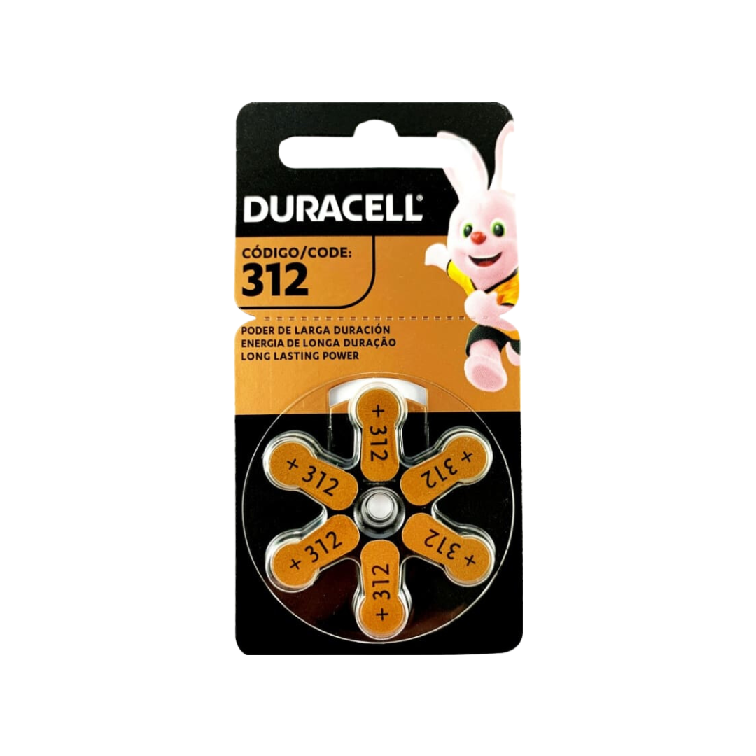 Pila Para Audífonos Duracell Tamaño 312 X6 Unidades-0
