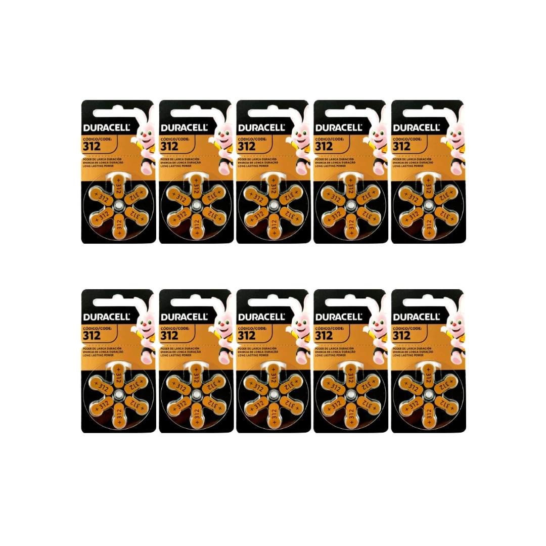 Pila Para Audífonos Duracell Tamaño 312 X6 Unidades-1
