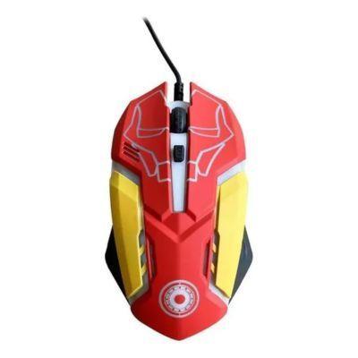 Kit Gamer Marvel Iron Man 3 En 1 Teclado Mouse Audífonos Rojo-3