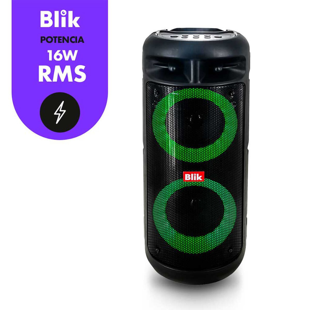 PARLANTE PORTATIL BLIK UPSOUND 3 + MICROFONO NEGRO-2