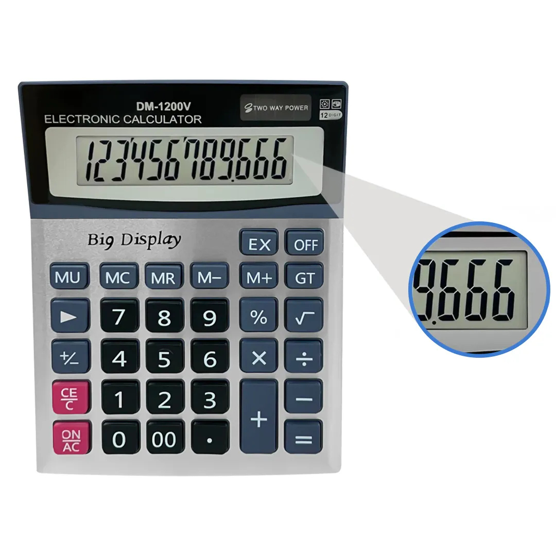 CALCULADORA ELECTRONICA DM-1200V HAOMAI 11375 -2