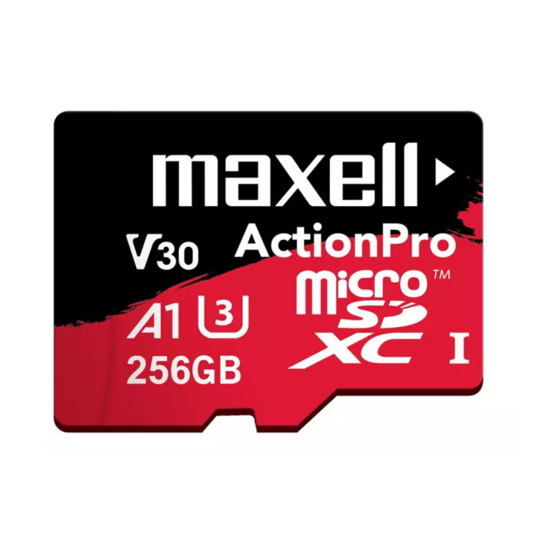 MEMORIA MICRO SD MAXELL 8K 100MB/S 256GB A1 V30 MCSD-256U3-2