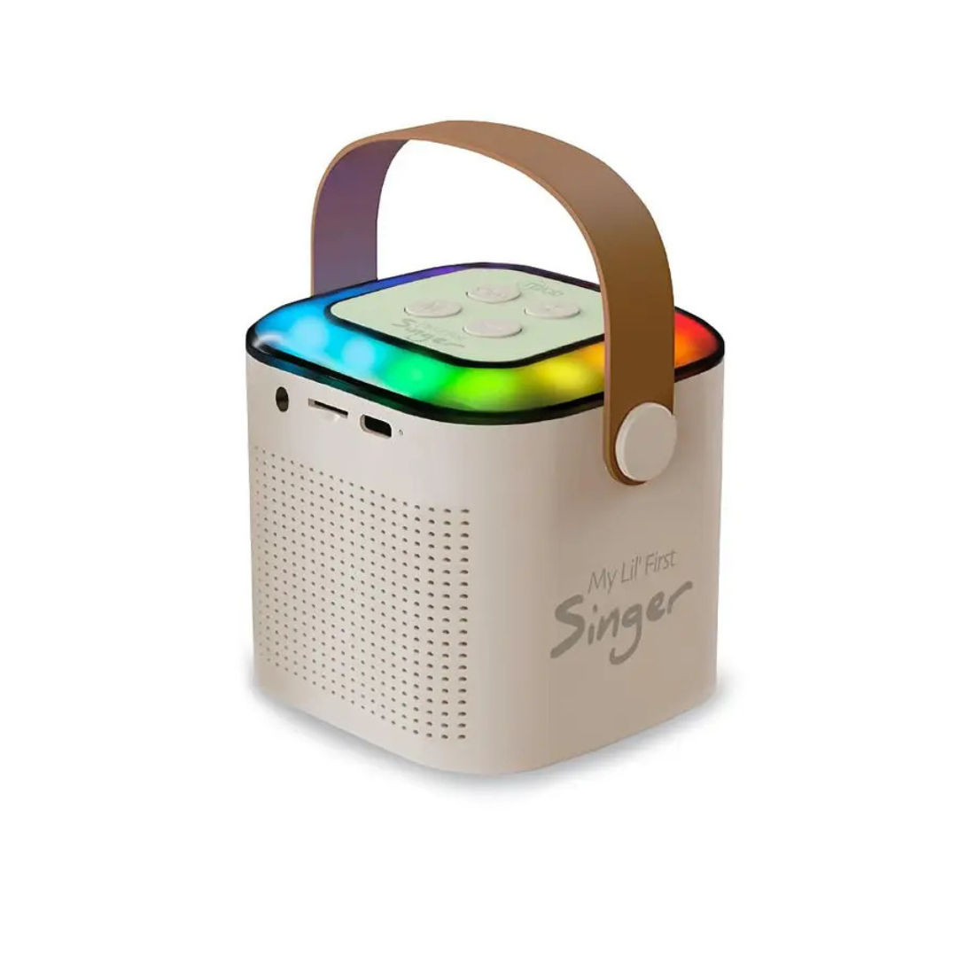 PARLANTE PORTATIL MICROLAB MY LIL FIRST SINGER 2 KARAOKE FUN FUNNY VOICE 09394-0