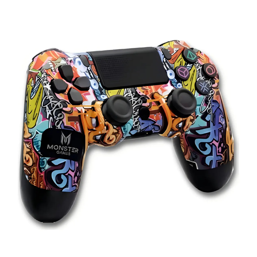 Control Compatible con Ps4 Monster Games Double Shock Color Stroke-2