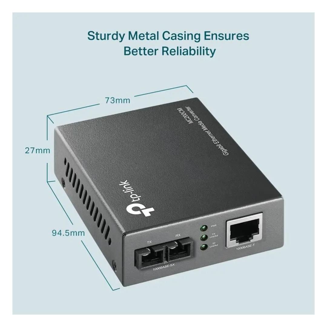 Convertidor multimedia Gigabit multimodo MC200cm-1