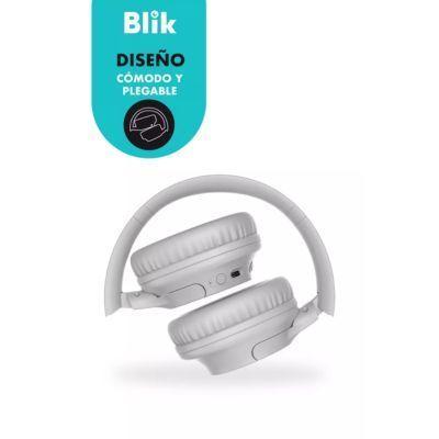 Audifonos Bluetooth Inalambricos Blik Soul25016 Hrs color Gris-2