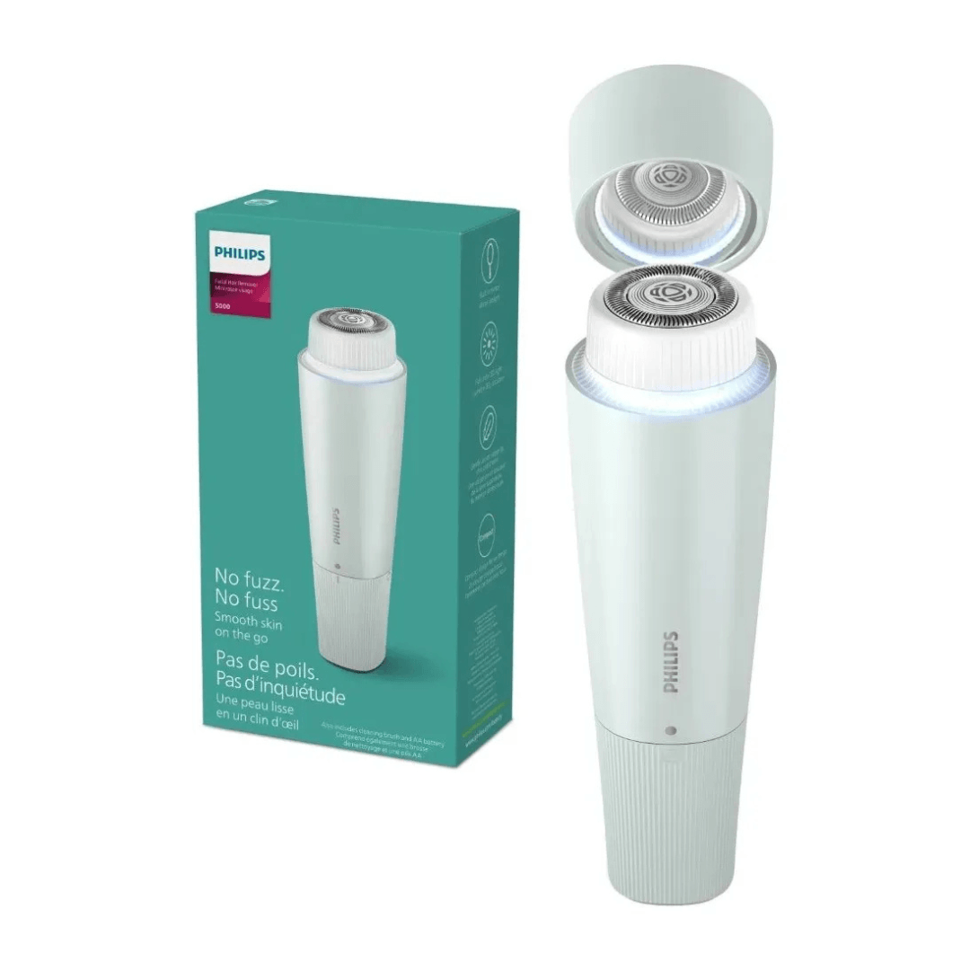 Depiladora Facial Philips Serie 5000 Brr474 00 Color Verde-2