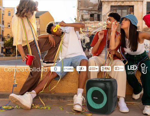 Parlante Portátil Bluetooth Aiwa Karaoke Tws 20w Aw-pok9t Color Negro-3