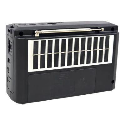 Radio Solar Recargable Tecnolab TL636 AM FM SW USB SD Negro-1