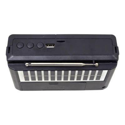 Radio Solar Recargable Tecnolab TL636 AM FM SW USB SD Negro-2