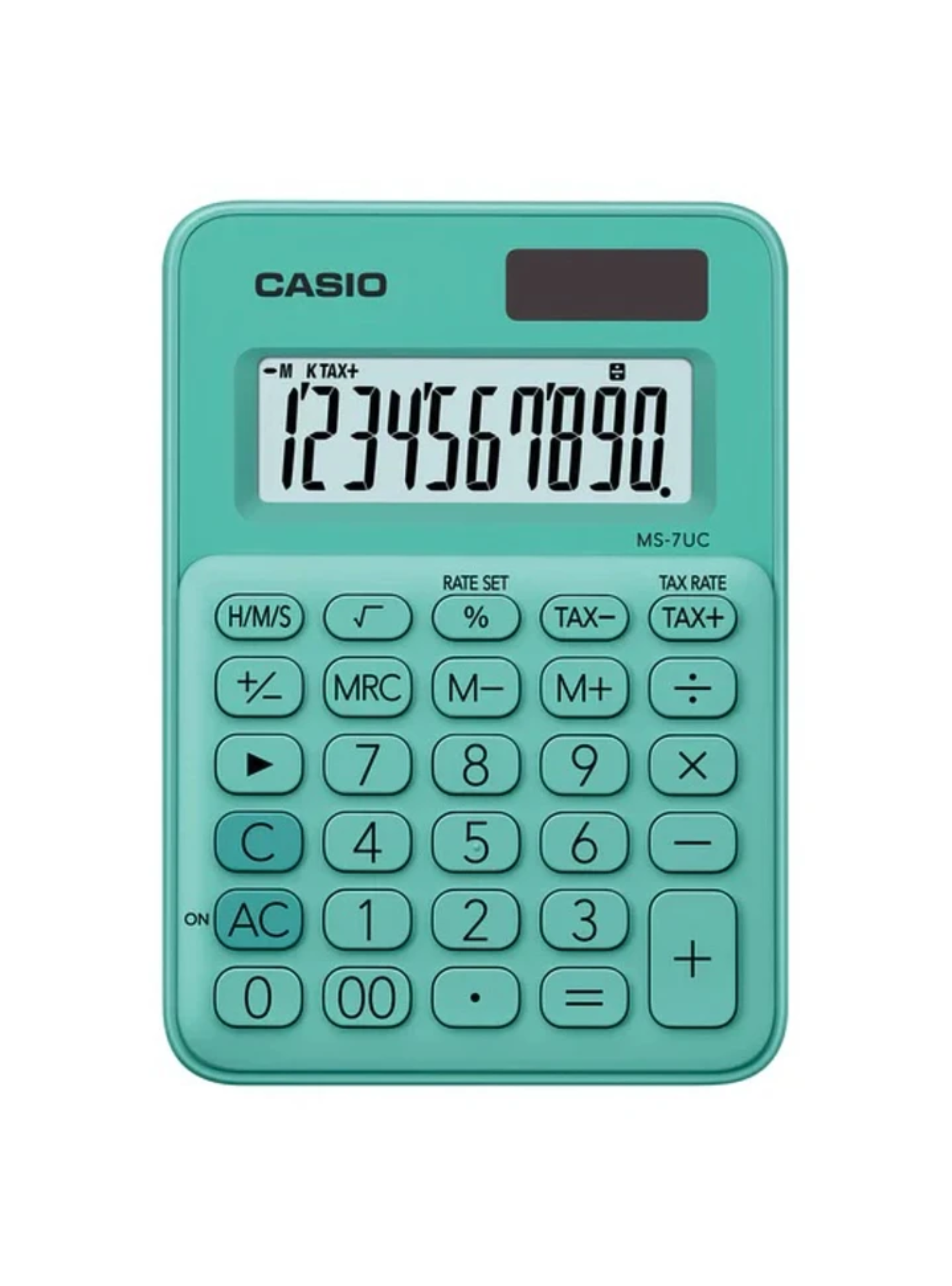 Calculadora De Escritorio Casio Ms-7uc.gn Mini De 10 Dígitos.-0