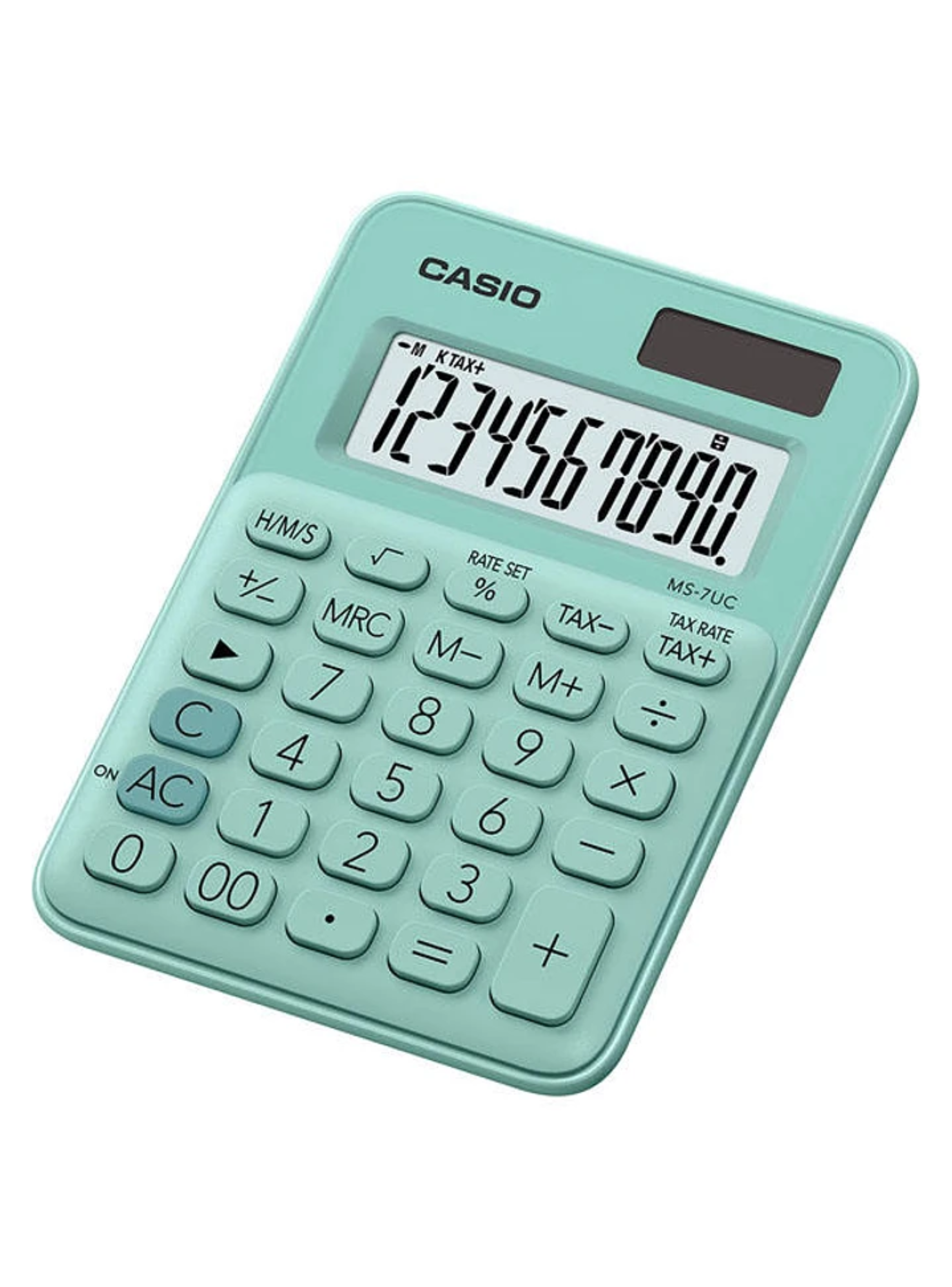 Calculadora De Escritorio Casio Ms-7uc.gn Mini De 10 Dígitos.-1