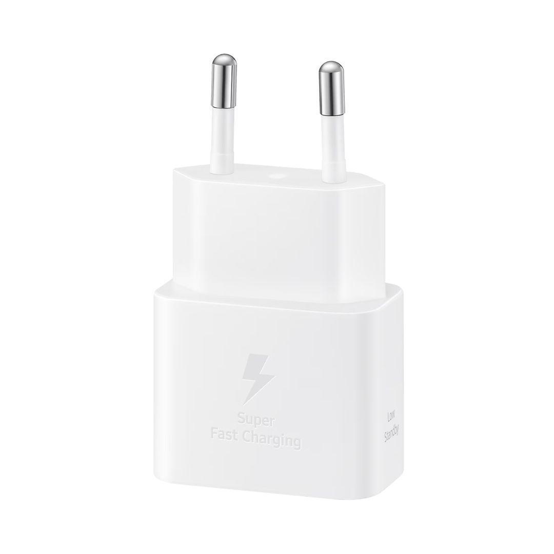 Cargador - Adaptador de corriente Samsung de 25W con puerto USB-C (blando)-2